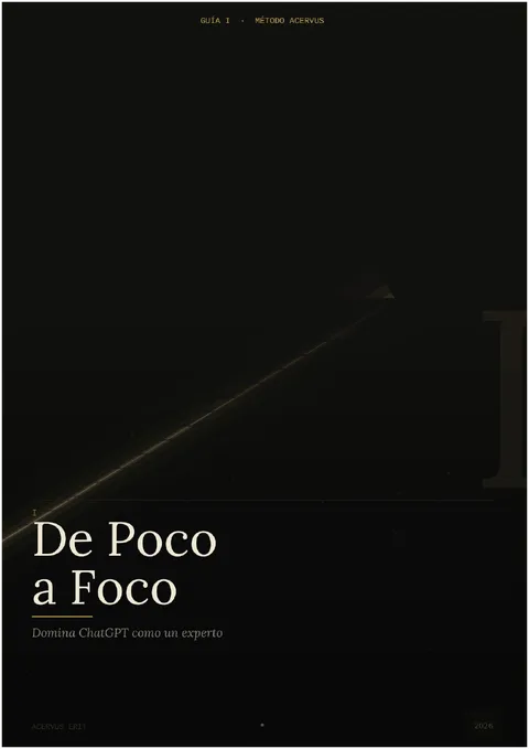 Portada de De Poco a Foco